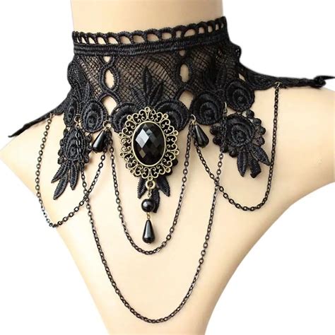 goth collar|gothic choker necklaces.